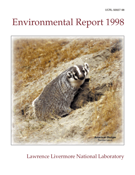 Environmental Report 1998 cover.